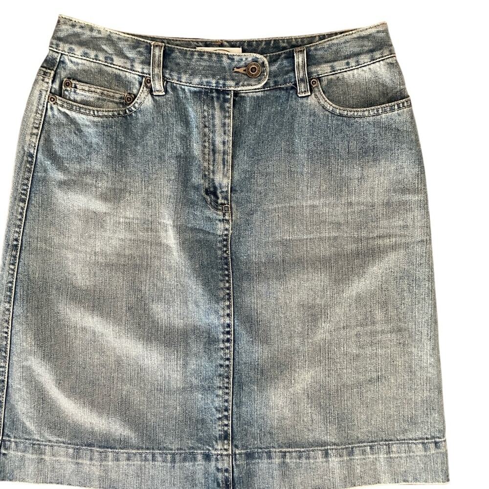 Talbots Light Blue Denim Mini Skirt
